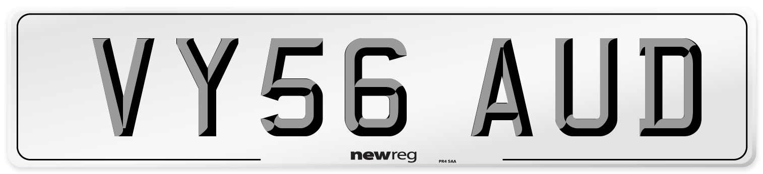 VY56 AUD Number Plate from New Reg